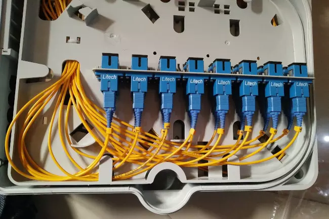 Estructura del cable de fibra óptica